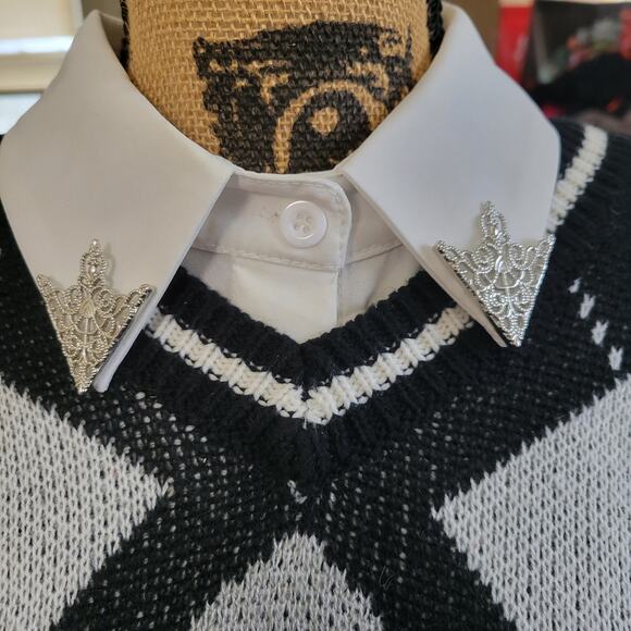 Western filigree collar tip lapel pins - Picture 1 of 5